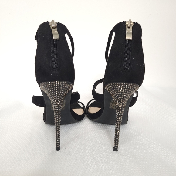 Fashion Nova Black Sequins Heel size 7.5 - Picture 4 of 10